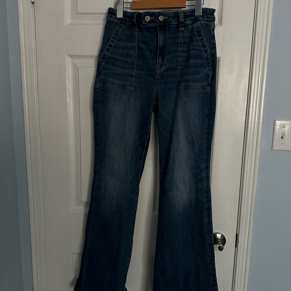 American Eagle Outfitters Dark Blue Flare Jeans